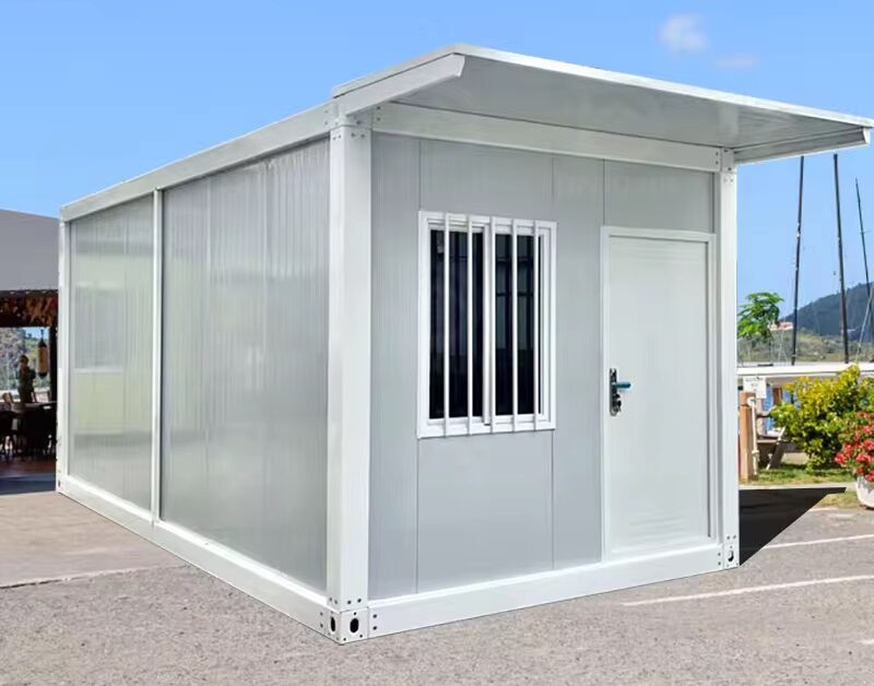 Two story container house with external staircase