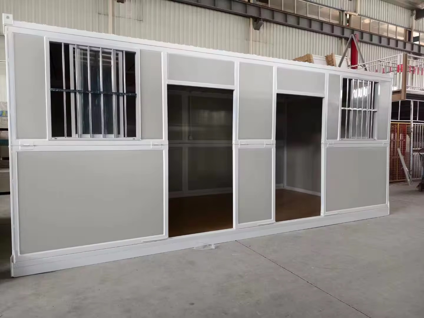 Completed prefab container house