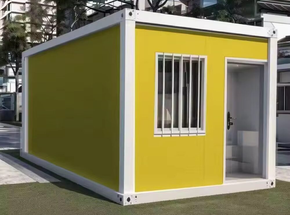 Tiny glass wall container home interior